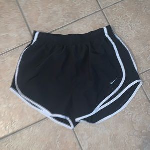 Black and white Nike shorts